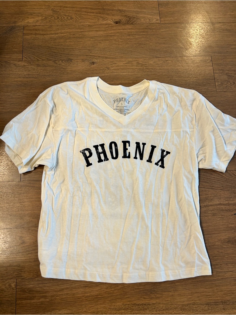 Phoenix White V-Neck Tee